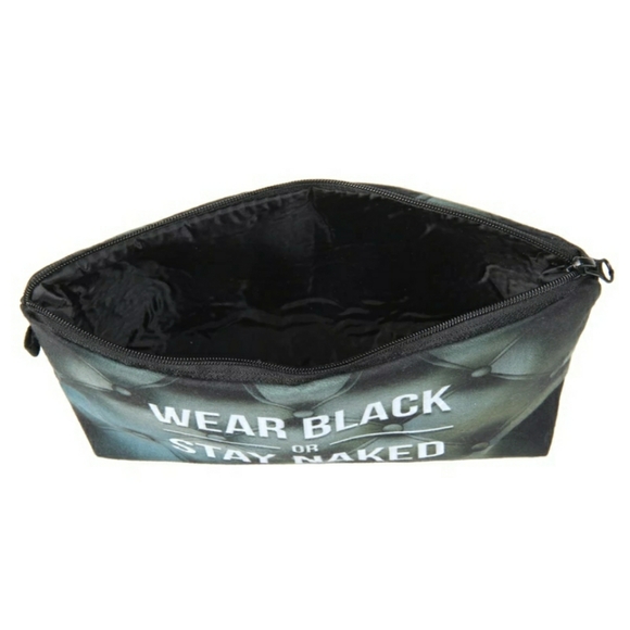 🧡IN STOCK🧡5⭐ "Wear Black..." Make Up Bag - Picture 7 of 8